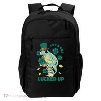 St Patricks Day Let's Get Lucked Up Frog Backpack thumb 0