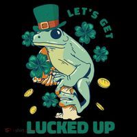 St Patricks Day Let's Get Lucked Up Frog Coaster thumb 2