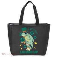 St Patricks Day Let's Get Lucked Up Frog Tote Bag thumb 0