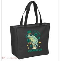 St Patricks Day Let's Get Lucked Up Frog Tote Bag thumb 2