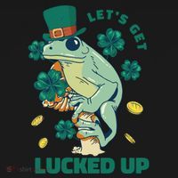 St Patricks Day Let's Get Lucked Up Frog Tote Bag thumb 4