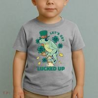St Patricks Day Let's Get Lucked Up Frog Toddler T-Shirt thumb 2