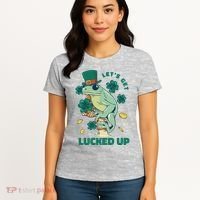 St Patricks Day Let's Get Lucked Up Frog Women's T-Shirt thumb 4
