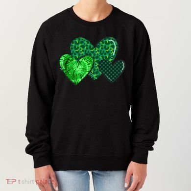 St Patricks Day Festive Heart Women's Sweatshirt