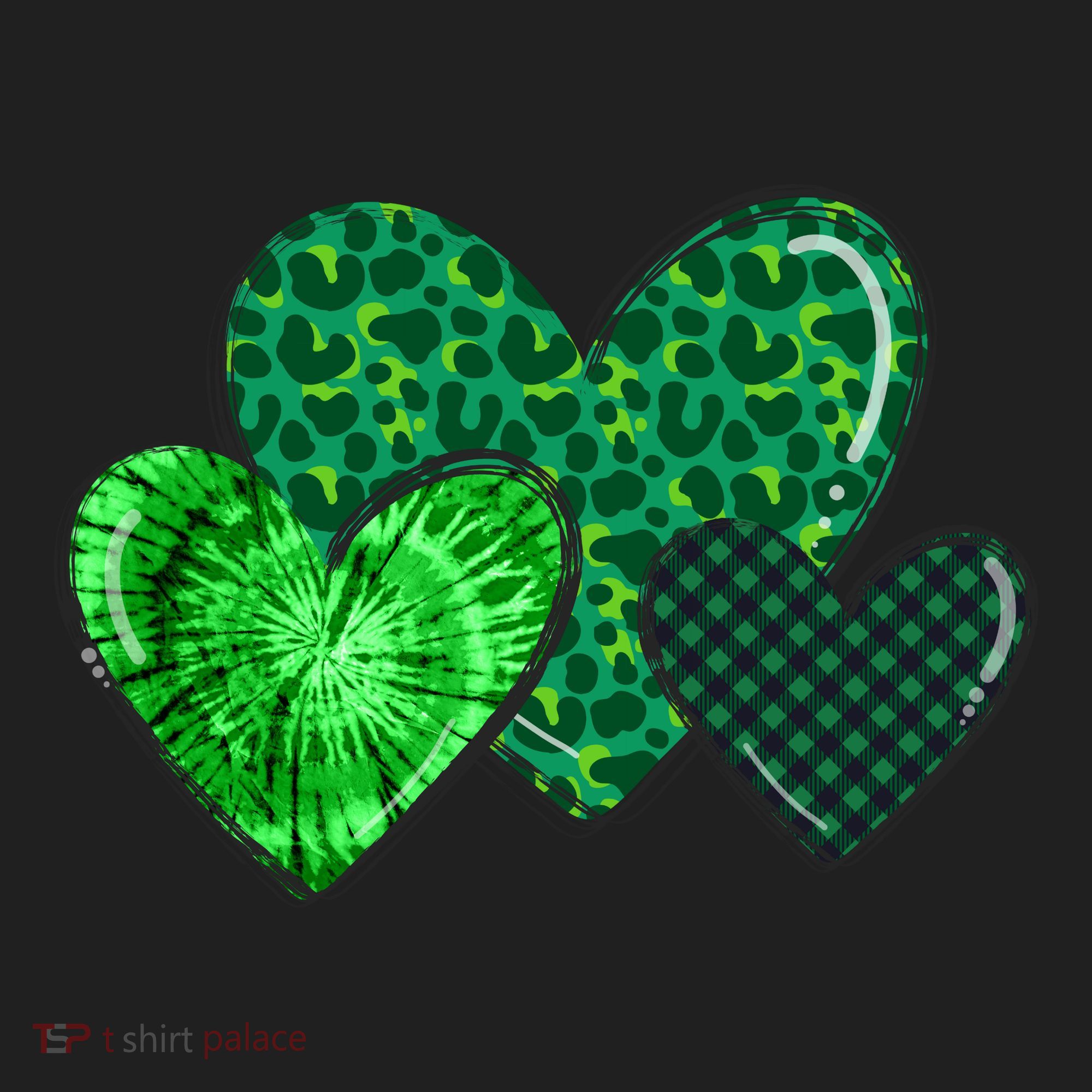 St Patricks Day Festive Heart Women's Sweatshirt