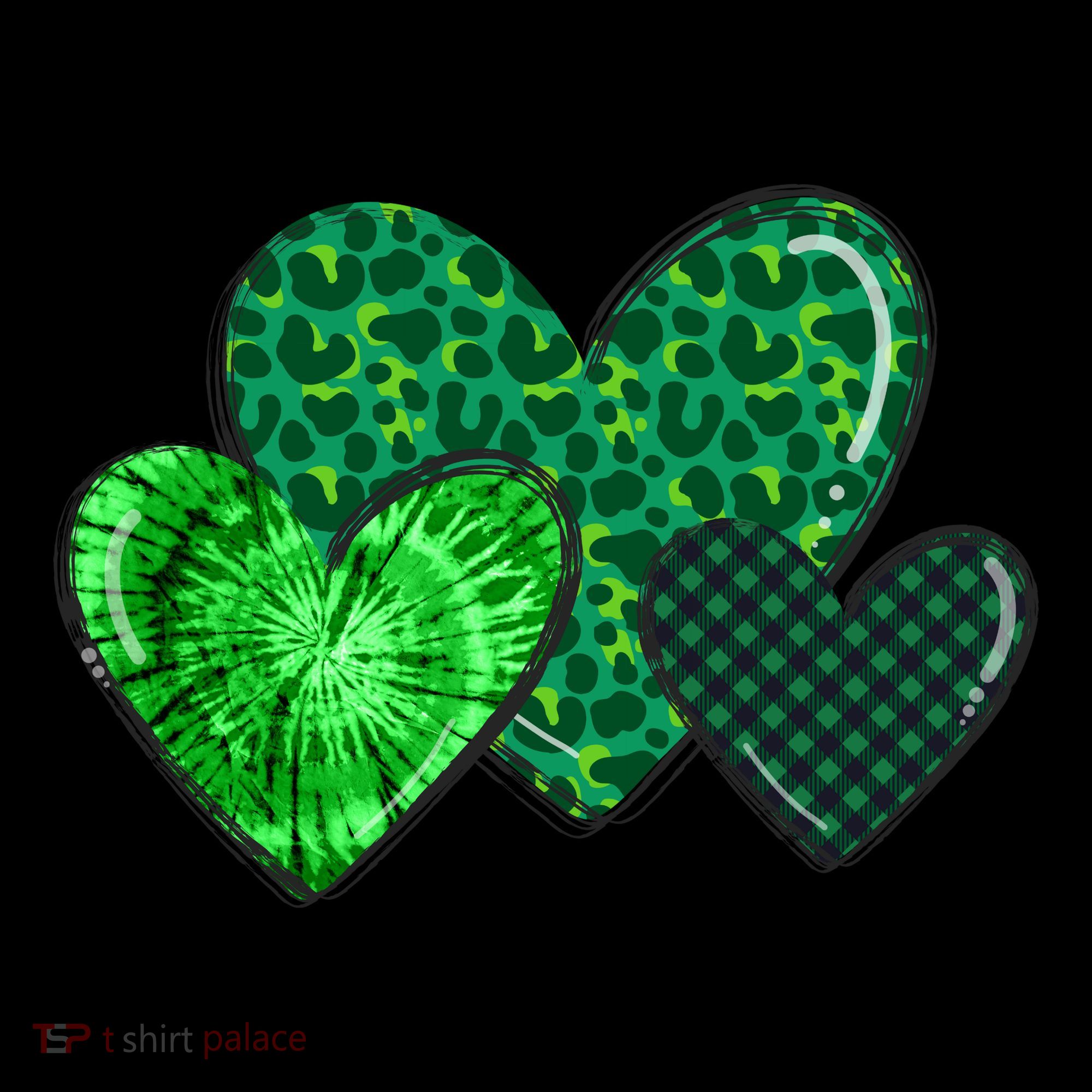 St Patricks Day Festive Heart Coaster