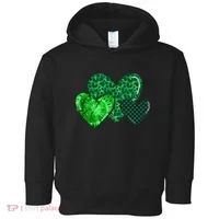 St Patricks Day Festive Heart Toddler Hoodie thumb 0