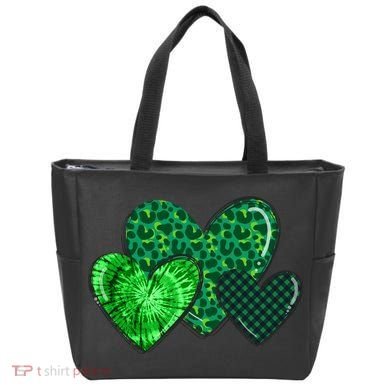 St Patricks Day Festive Heart Tote Bag