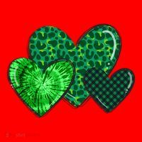 St Patricks Day Festive Heart Santa Hat thumb 1