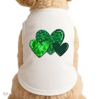St Patricks Day Festive Heart Doggie Tank thumb 0