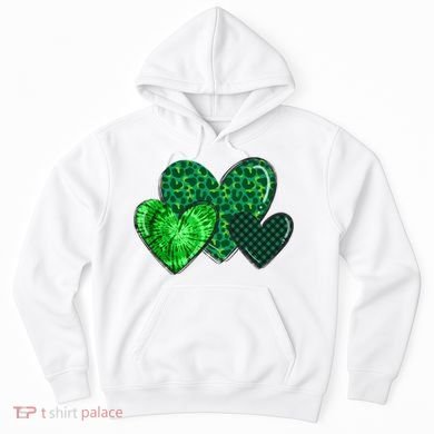 St Patricks Day Festive Heart Hoodie