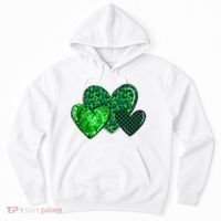 St Patricks Day Festive Heart Hoodie thumb 0