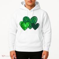 St Patricks Day Festive Heart Hoodie thumb 2