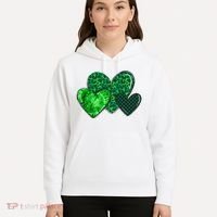 St Patricks Day Festive Heart Hoodie thumb 5