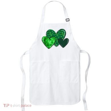 St Patricks Day Festive Heart Apron