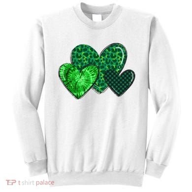 St Patricks Day Festive Heart Sweatshirt