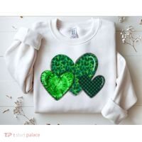 St Patricks Day Festive Heart Sweatshirt thumb 2