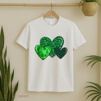 St Patricks Day Festive Heart T-Shirt thumb 2