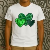 St Patricks Day Festive Heart T-Shirt thumb 3