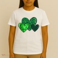 St Patricks Day Festive Heart T-Shirt thumb 4