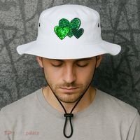 St Patricks Day Festive Heart Bucket Hat thumb 2