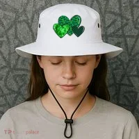 St Patricks Day Festive Heart Bucket Hat thumb 3