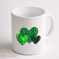 St Patricks Day Festive Heart Coffee Mug thumb 1