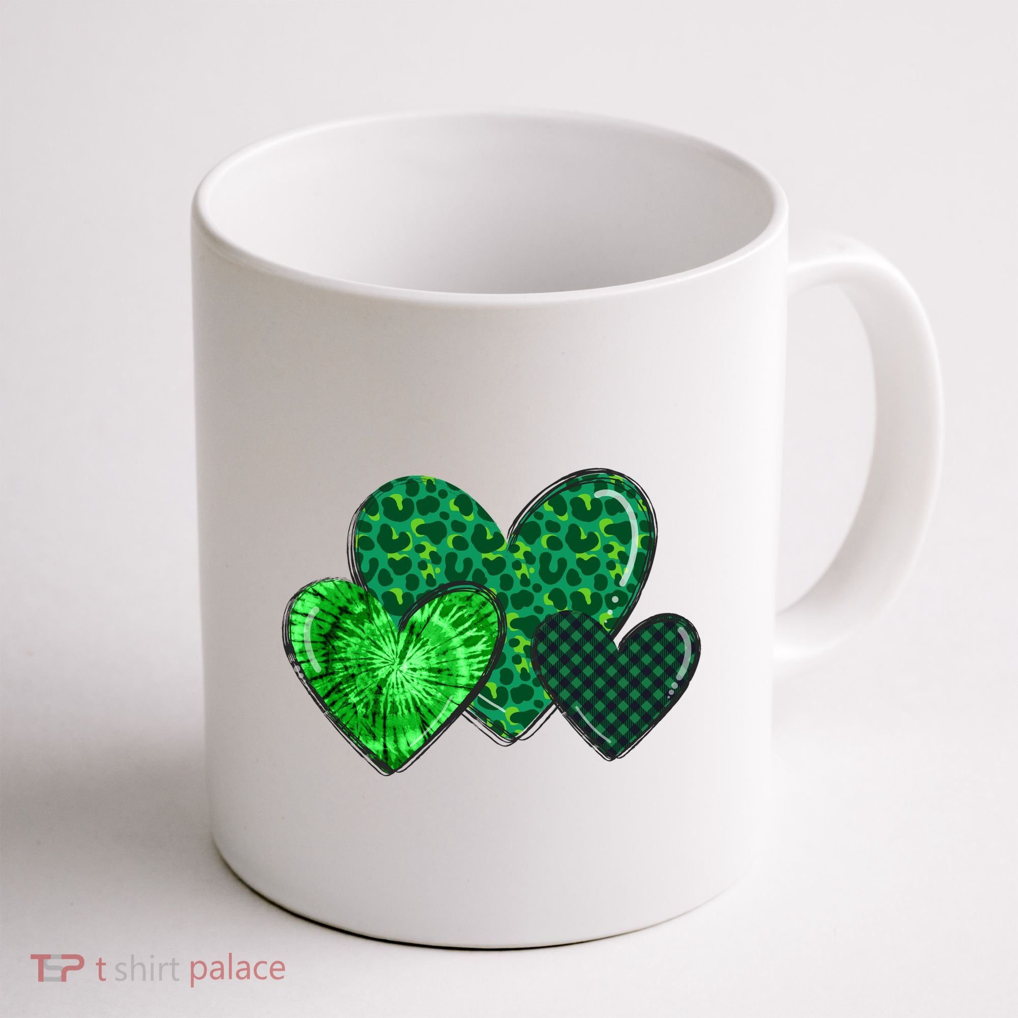 St Patricks Day Festive Heart Coffee Mug