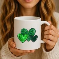 St Patricks Day Festive Heart Coffee Mug thumb 3
