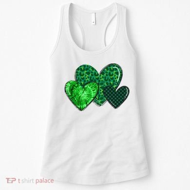 St Patricks Day Festive Heart Women's Tank Top