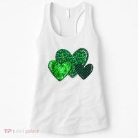 St Patricks Day Festive Heart Women's Tank Top thumb 0