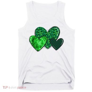 St Patricks Day Festive Heart Tank Top