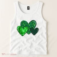 St Patricks Day Festive Heart Tank Top thumb 2