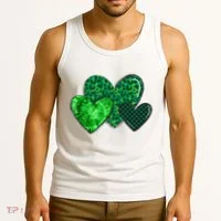 St Patricks Day Festive Heart Tank Top thumb 3