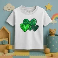 St Patricks Day Festive Heart Toddler T-Shirt thumb 3