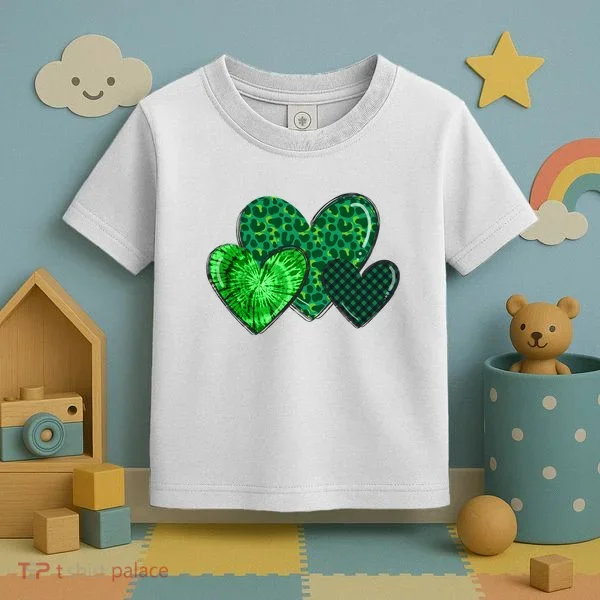 St Patricks Day Festive Heart Toddler T-Shirt