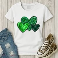 St Patricks Day Festive Heart Women's T-Shirt thumb 3