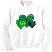 St Patricks Day Festive Heart Kids Sweatshirt thumb 0