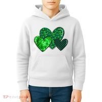 St Patricks Day Festive Heart Kids Hoodie thumb 4