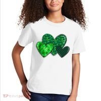 St Patricks Day Festive Heart Kids T-Shirt thumb 2