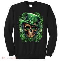 St Patricks Day Irish Skull Leprechaun Sugar Skull Sweatshirt thumb 0