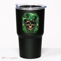 St Patricks Day Irish Skull Leprechaun Sugar Skull Tumbler thumb 0