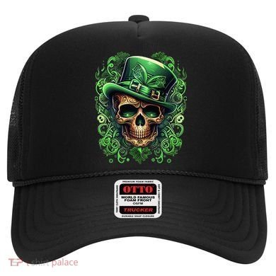 St Patricks Day Irish Skull Leprechaun Sugar Skull Hat