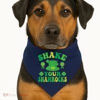 St Patricks Day Premium USA-Made Doggie Bandana thumb 1