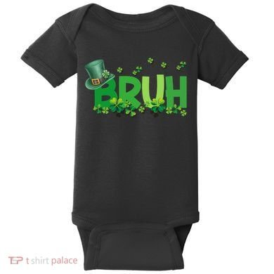 Saint Patricks Day Bruh St Pattys Day Baby Bodysuit