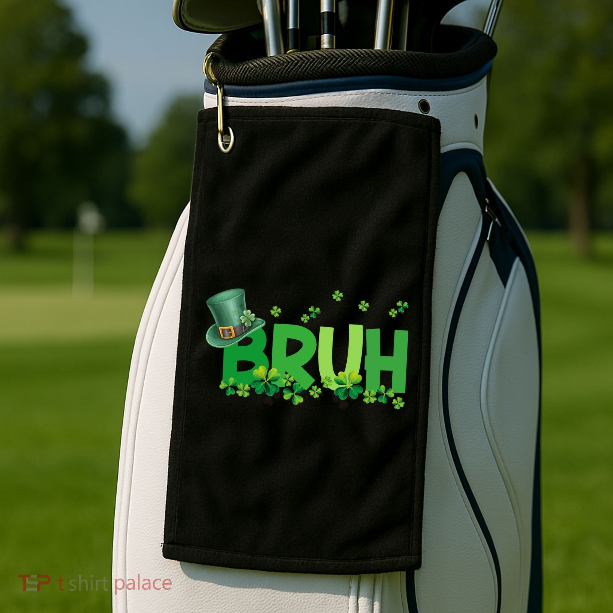 Saint Patricks Day Bruh St Pattys Day Golf Towel