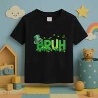 Saint Patricks Day Bruh St Pattys Day Toddler T-Shirt thumb 3