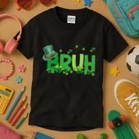 Saint Patricks Day Bruh St Pattys Day Kids T-Shirt thumb 3
