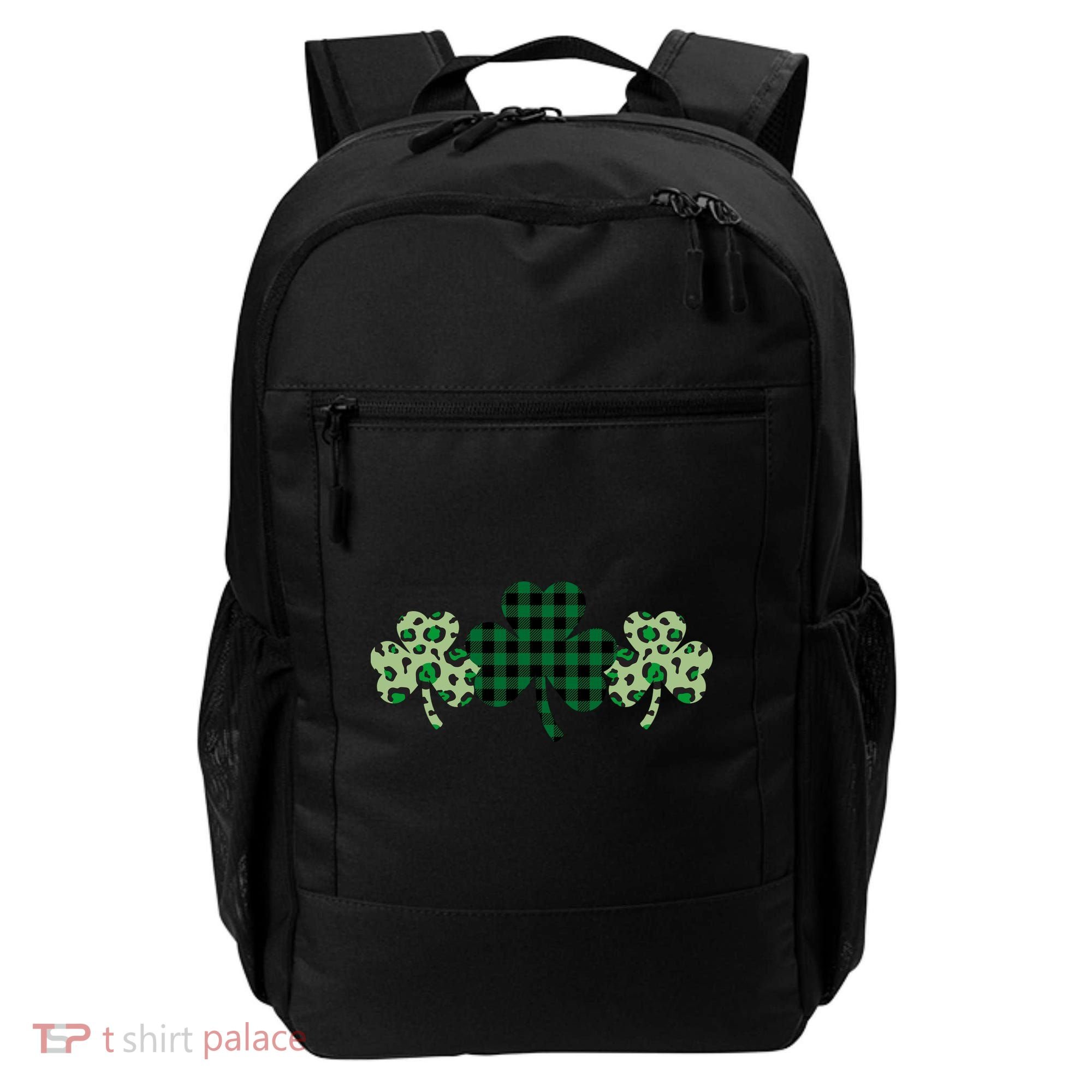 St Patricks Day Shamrock Pattern Backpack