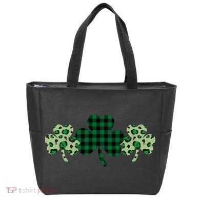 St Patricks Day Shamrock Pattern Tote Bag